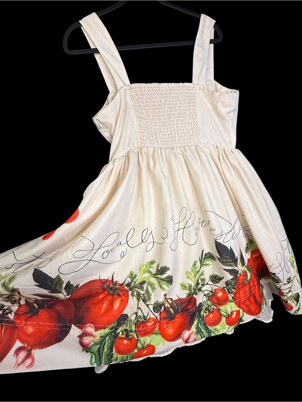Anthropologie Maeve Button-Front Tomato Locally Harvested Linen Midi Dress NWOT - Picture 3 of 12